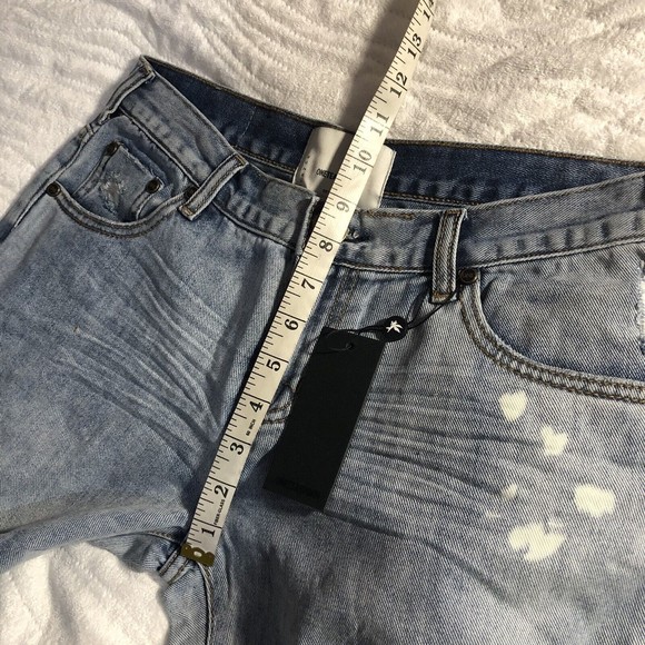 One Teaspoon Awesome Baggies distressed slouchy Jeans Montana Blue Size 27 - Picture 8 of 9